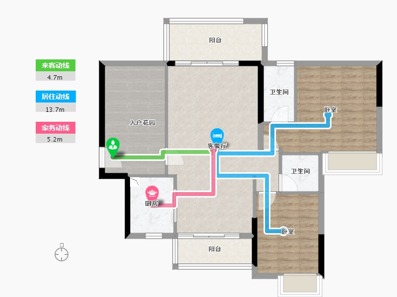 广东省-江门市-沃华·时代广场-93.02-户型库-动静线