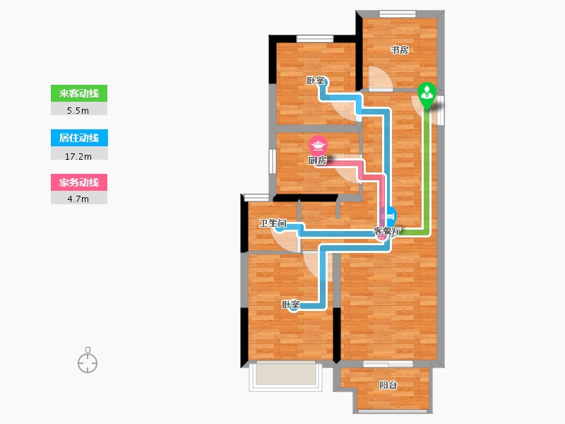 河南省-郑州市-康桥兰溪-71.00-户型库-动静线