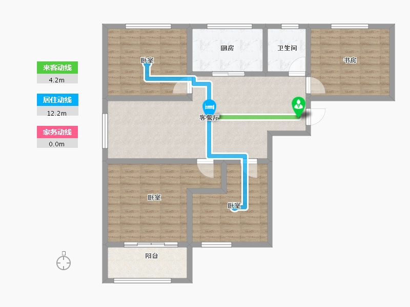 山东省-潍坊市-青州锦绣乾城-104.00-户型库-动静线