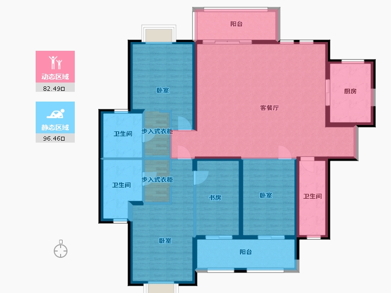 湖北省-武汉市-沙湖九号-162.01-户型库-动静分区