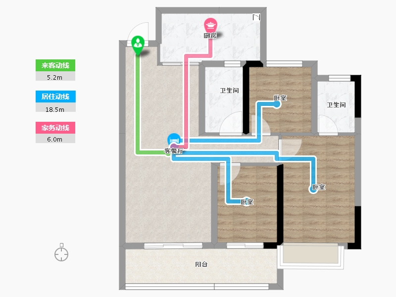 湖北省-孝感市-民邦壹号院-82.98-户型库-动静线