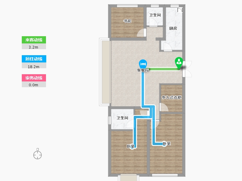 山东省-潍坊市-恒信•天悦-97.86-户型库-动静线