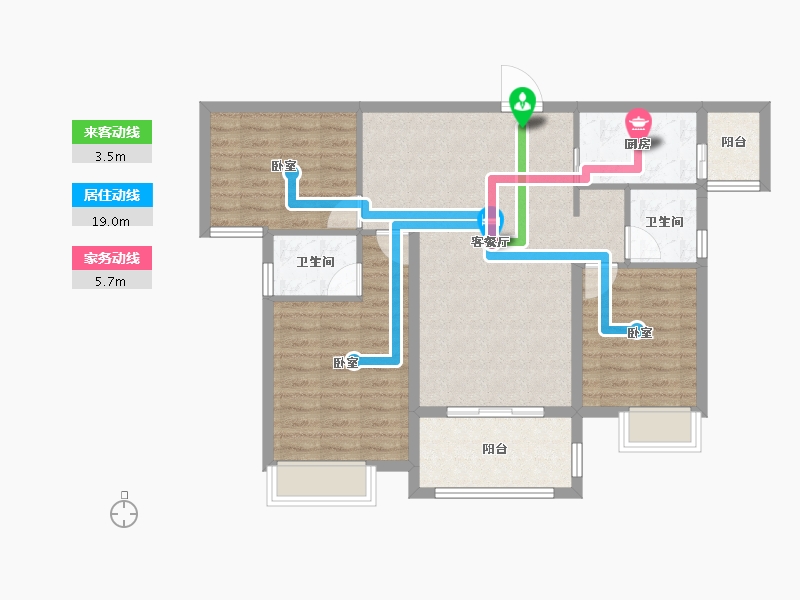 湖北省-黄冈市-晶帝学府世家-85.86-户型库-动静线