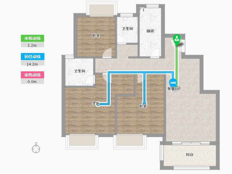 福建省-厦门市-招商兰溪谷-78.00-户型库-动静线