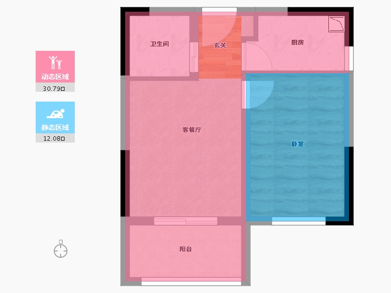 湖南省-长沙市-中海·熙湾-37.69-户型库-动静分区