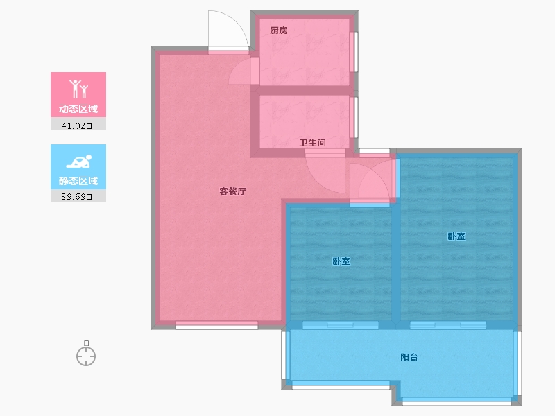 山东省-烟台市-龙燕阳光城-72.00-户型库-动静分区