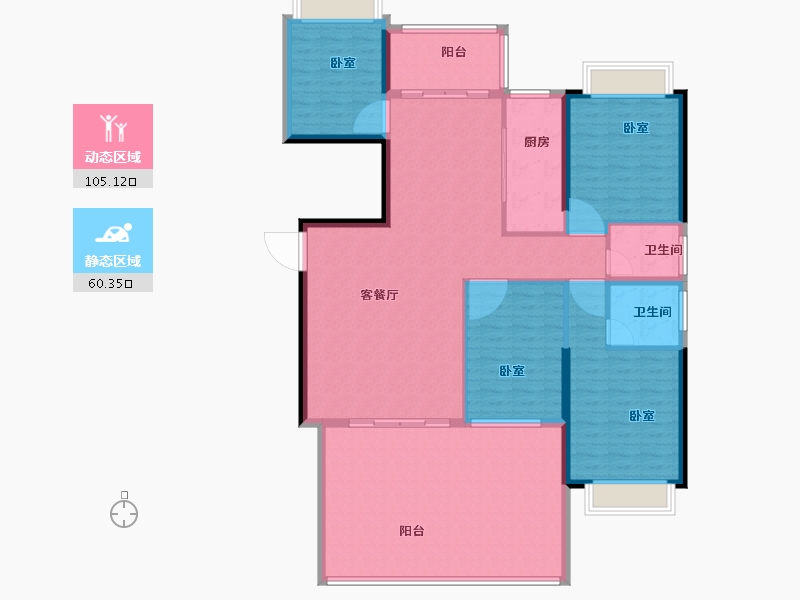 广东省-汕头市-海湾一城-152.00-户型库-动静分区