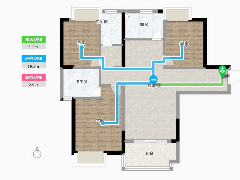 福建省-厦门市-招商兰溪谷-81.00-户型库-动静线