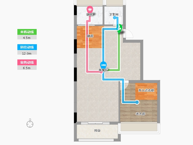 湖北省-十堰市-大家十里桃源-62.63-户型库-动静线