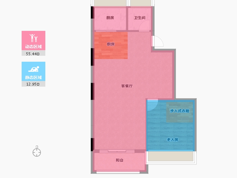 湖北省-十堰市-大家十里桃源-62.63-户型库-动静分区