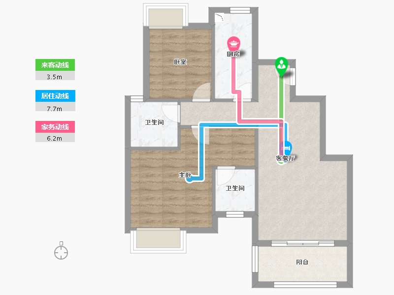 福建省-厦门市-招商兰溪谷-66.00-户型库-动静线