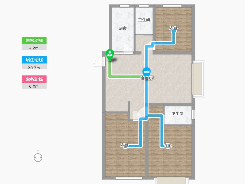 山东省-潍坊市-金鼎世家-92.80-户型库-动静线