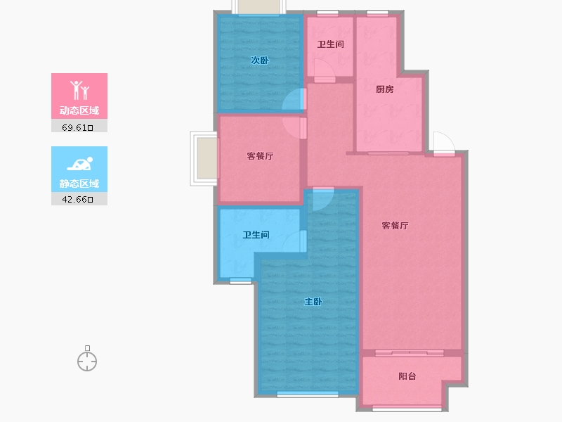 江苏省-徐州市-香缇美墅-100.10-户型库-动静分区