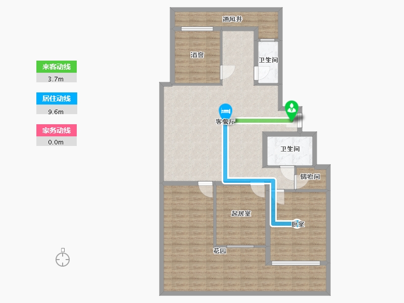 山东省-烟台市-十里洋房-114.09-户型库-动静线