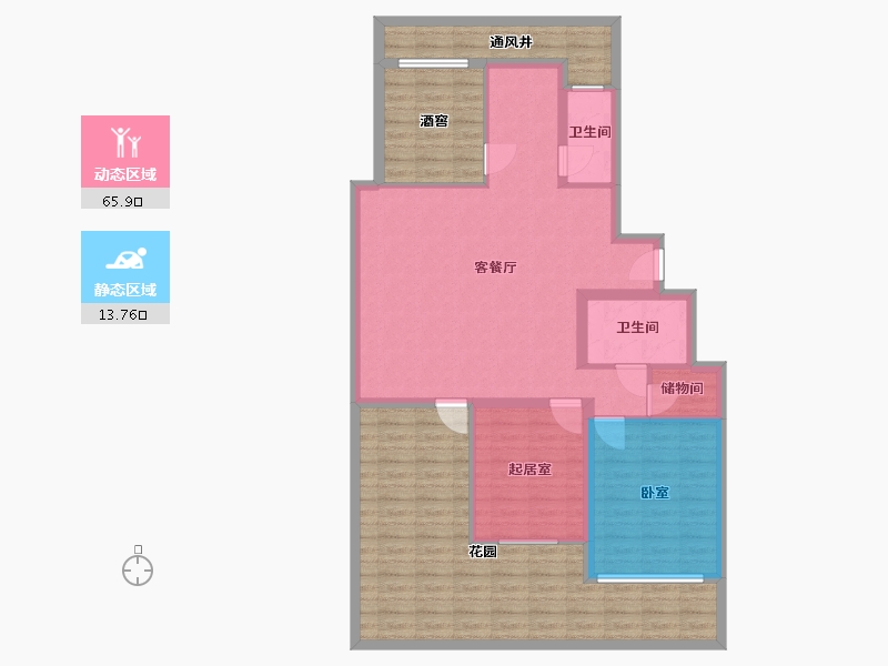 山东省-烟台市-十里洋房-114.09-户型库-动静分区