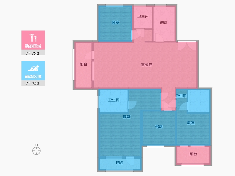 山东省-烟台市-十里洋房-139.15-户型库-动静分区