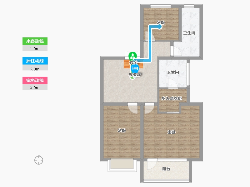 山东省-淄博市-华侨城欢乐山川-78.35-户型库-动静线