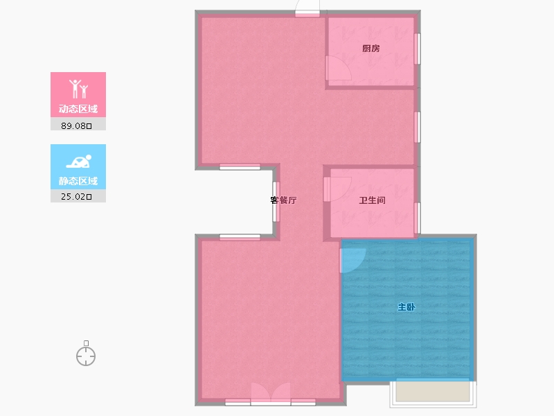 福建省-厦门市-招商兰溪谷-106.00-户型库-动静分区