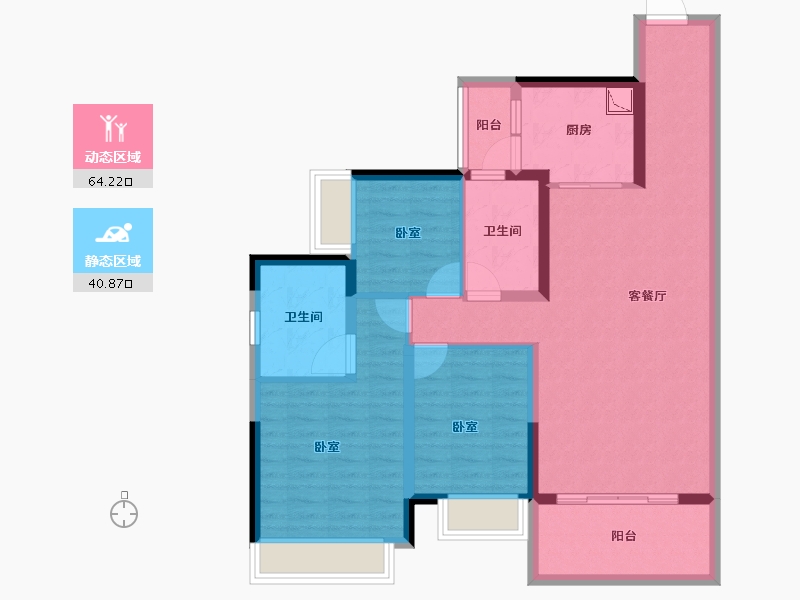 广东省-湛江市-吴川奥园冠军城-93.27-户型库-动静分区