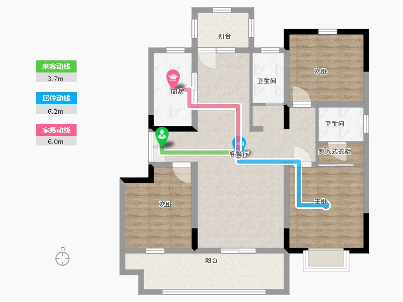 山东省-临沂市-致远沂河传奇-103.00-户型库-动静线