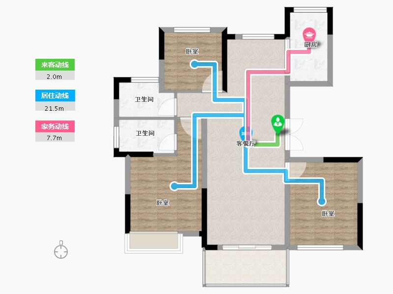 河南省-商丘市-亿洲·山水学府-99.00-户型库-动静线