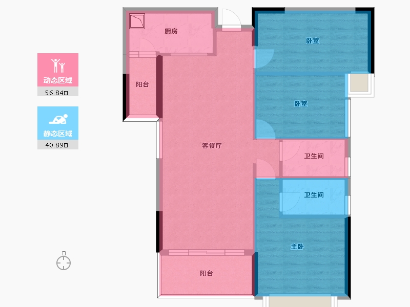 广东省-惠州市-凯景华府-88.11-户型库-动静分区