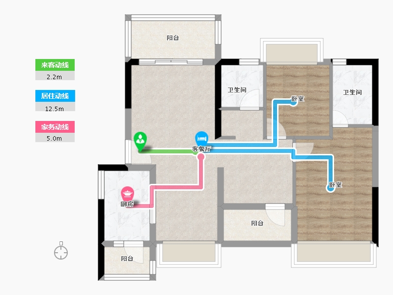 广东省-江门市-越秀天悦文华-77.26-户型库-动静线