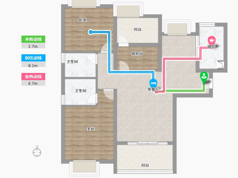 福建省-厦门市-中交和美新城-83.00-户型库-动静线