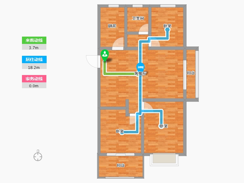 江苏省-宿迁市-乐府兰庭书香苑-88.00-户型库-动静线