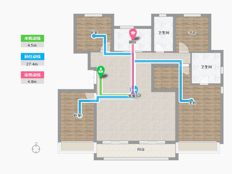 山东省-东营市-富力盛悦府-139.99-户型库-动静线