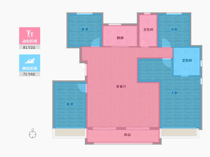 山东省-东营市-富力盛悦府-139.99-户型库-动静分区