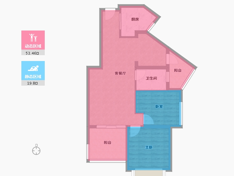 福建省-厦门市-永鸿厦门湾1号-64.95-户型库-动静分区