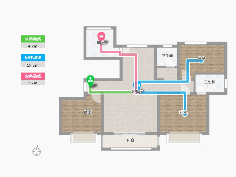 山东省-东营市-花半里芳华-103.00-户型库-动静线