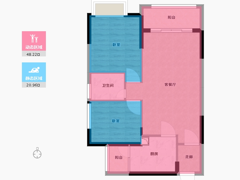 广东省-广州市-合汇学府名郡-62.00-户型库-动静分区