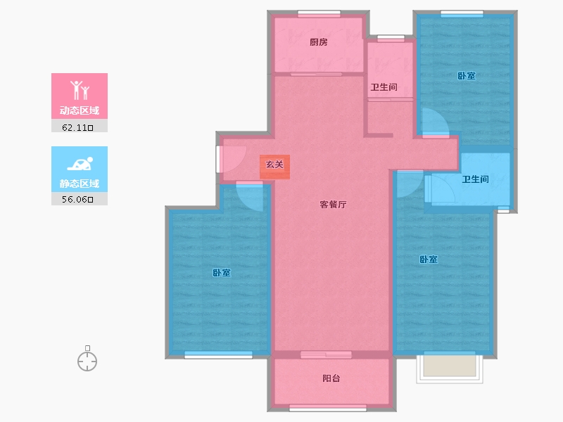 山东省-潍坊市-城投清荷园-106.01-户型库-动静分区