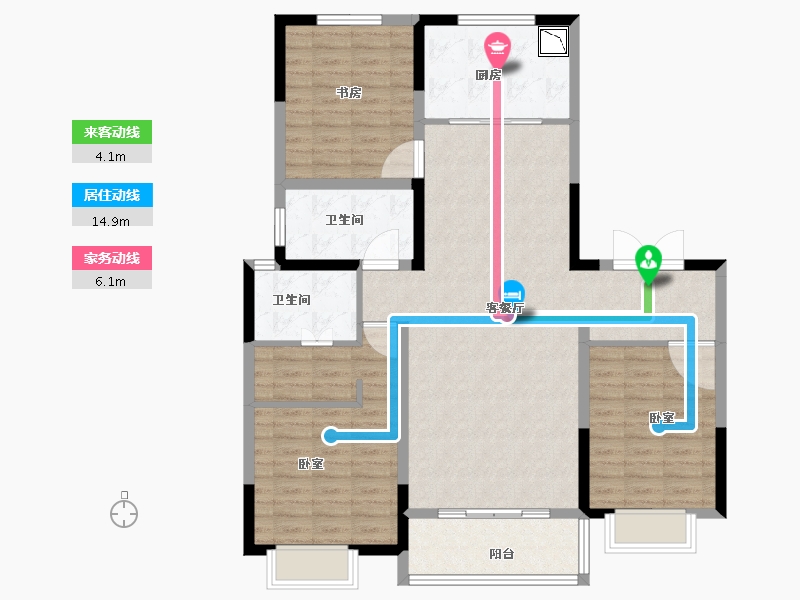 河南省-商丘市-华地美·华安府-110.26-户型库-动静线