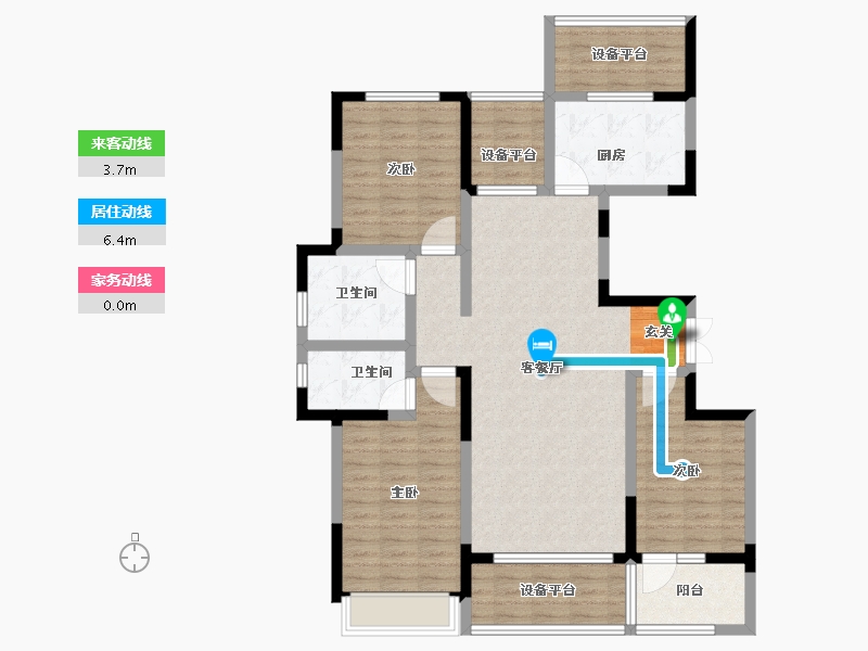 山东省-淄博市-橡树黄金城-112.01-户型库-动静线