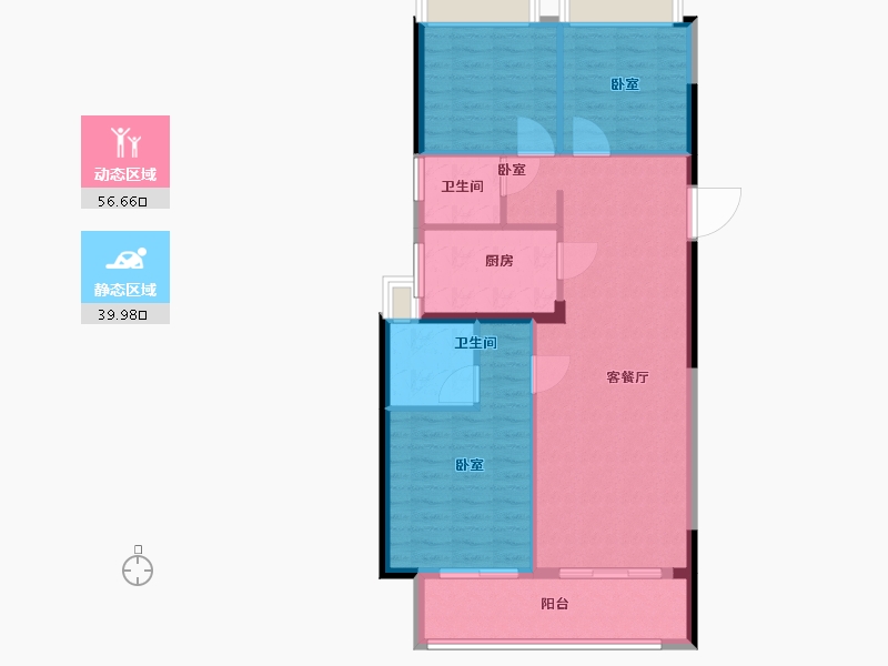 湖北省-武汉市-首开光明国风上观-88.00-户型库-动静分区