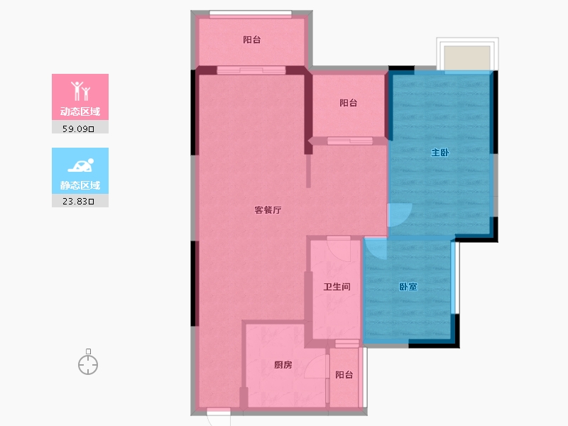 广东省-广州市-合汇学府名郡-74.00-户型库-动静分区