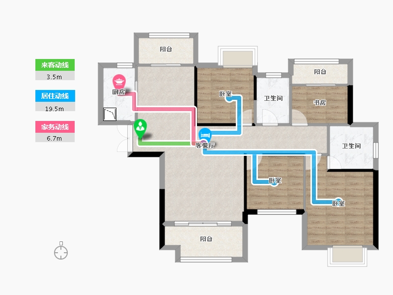 湖南省-株洲市-华晨神农府-97.52-户型库-动静线