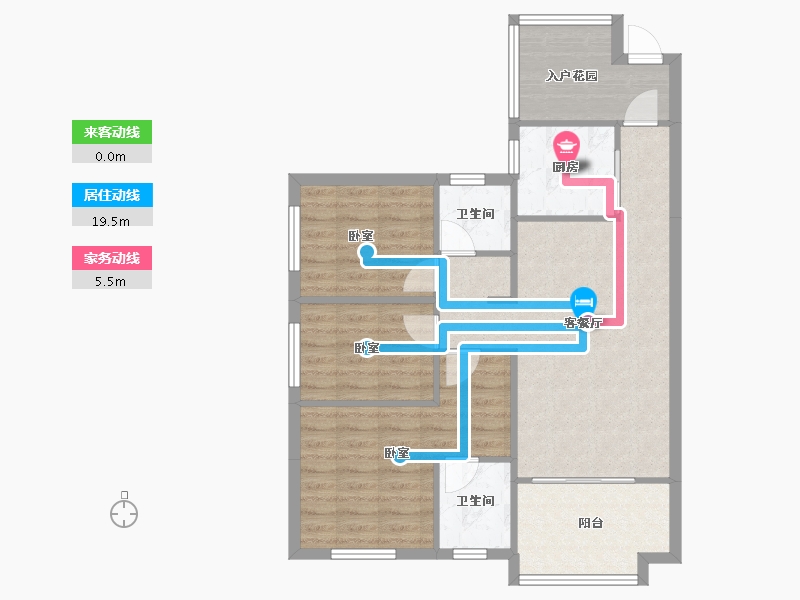 湖南省-株洲市-康桥小镇-83.03-户型库-动静线