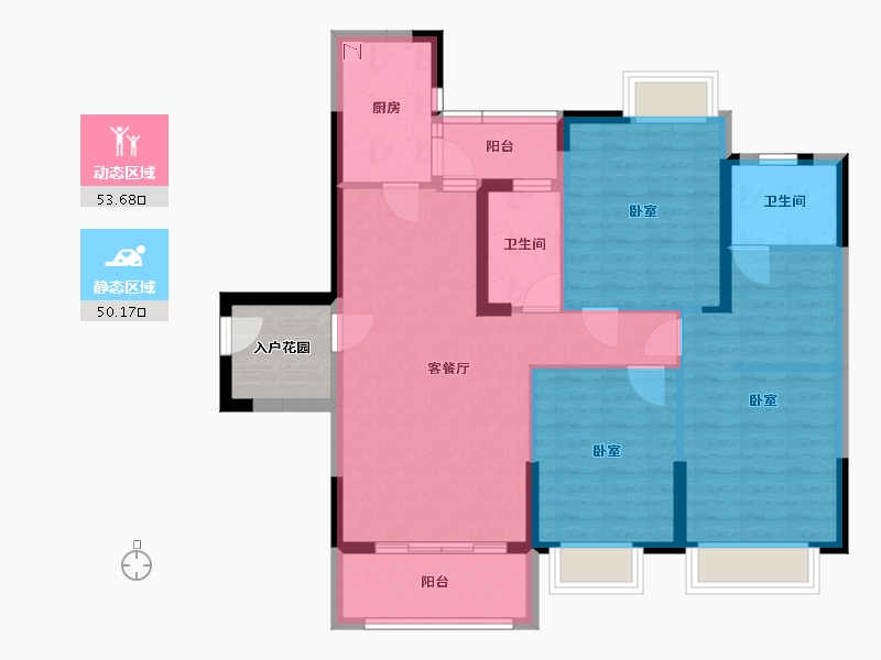 广东省-广州市-合汇学府名郡-97.22-户型库-动静分区