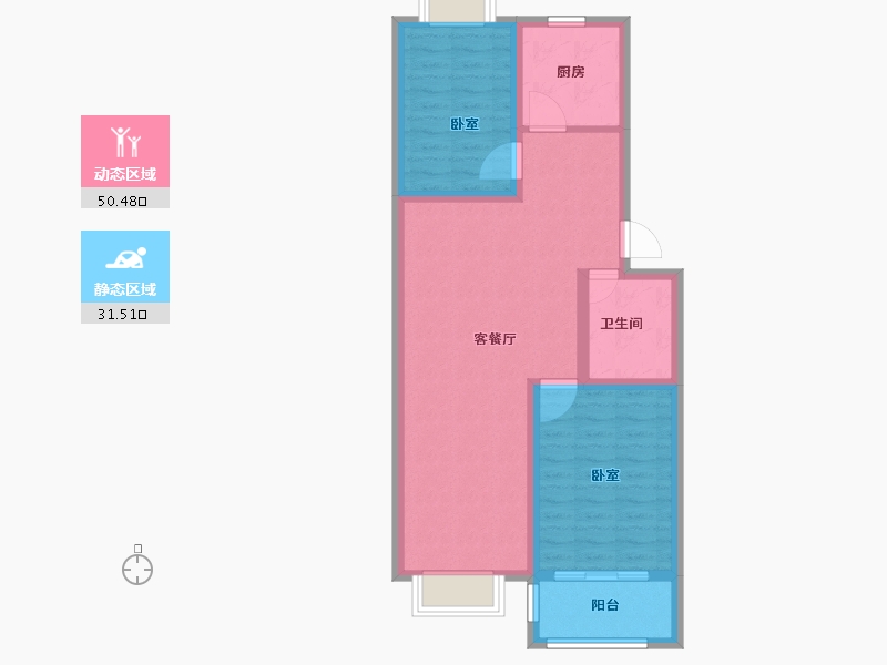 山东省-潍坊市-金都世家-73.24-户型库-动静分区