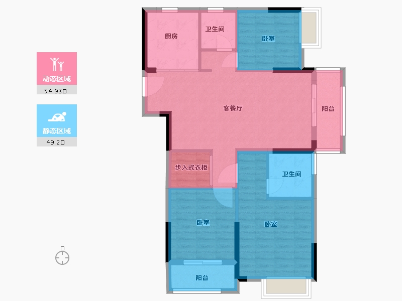 湖北省-武汉市-大华公园华府-94.00-户型库-动静分区