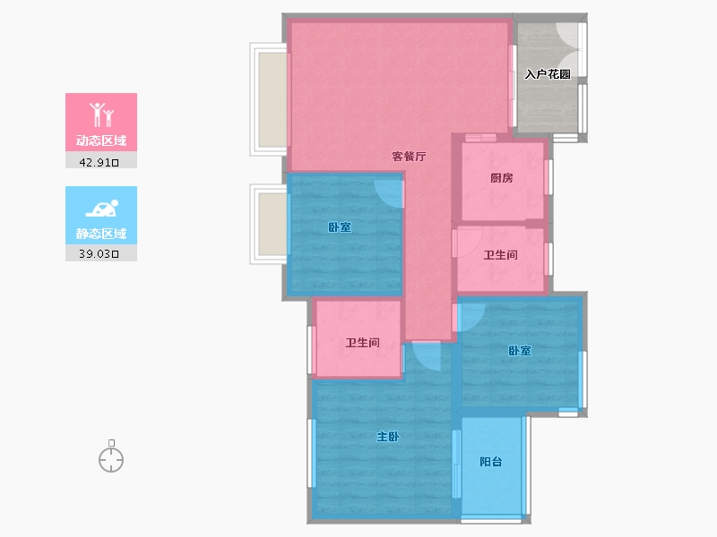 福建省-厦门市-永鸿厦门湾1号-78.00-户型库-动静分区