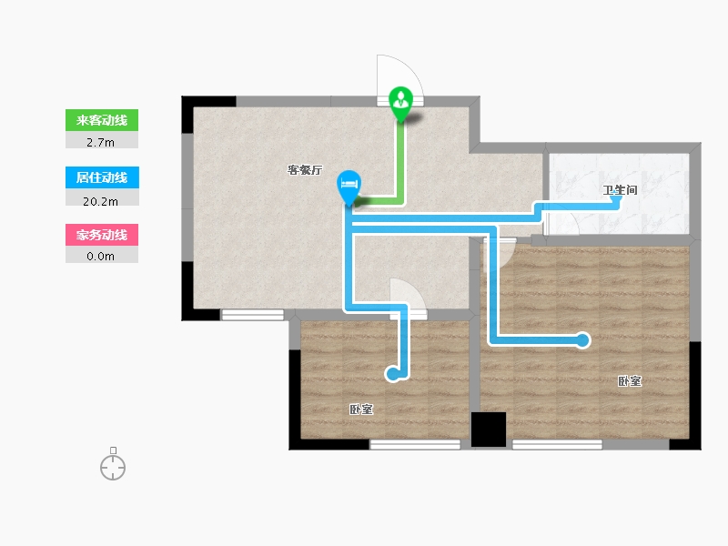 浙江省-宁波市-象山港文化广场-67.99-户型库-动静线