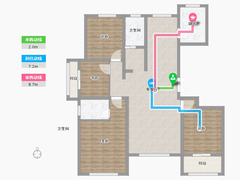 山东省-淄博市-宁宇富城花苑-122.70-户型库-动静线