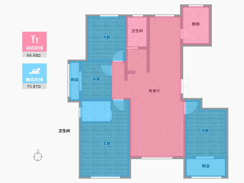 山东省-淄博市-宁宇富城花苑-122.70-户型库-动静分区