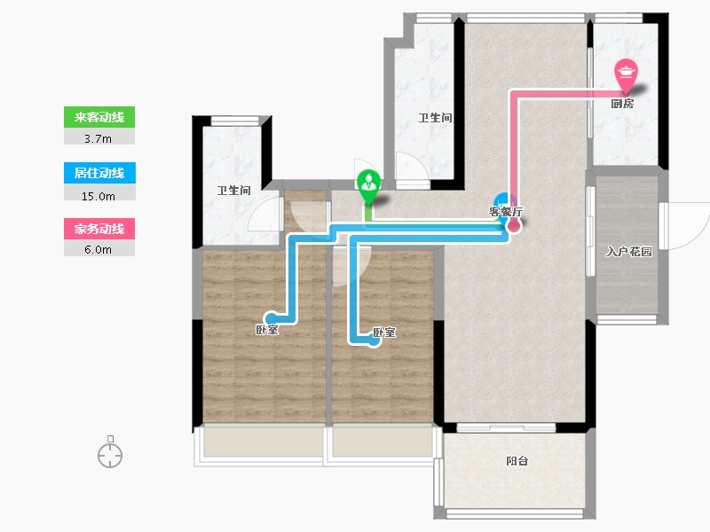 广东省-广州市-保利合锦领秀山-92.00-户型库-动静线