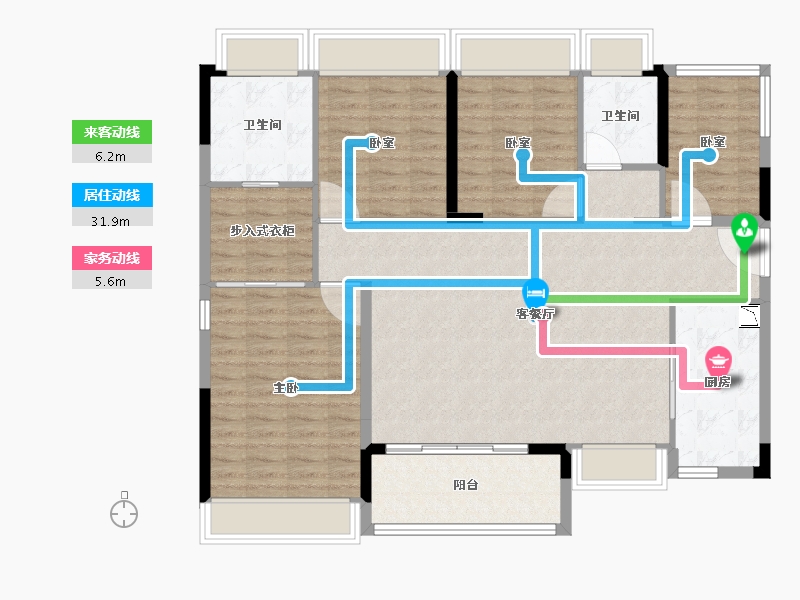 广东省-广州市-越秀·滨湖悦府-118.00-户型库-动静线